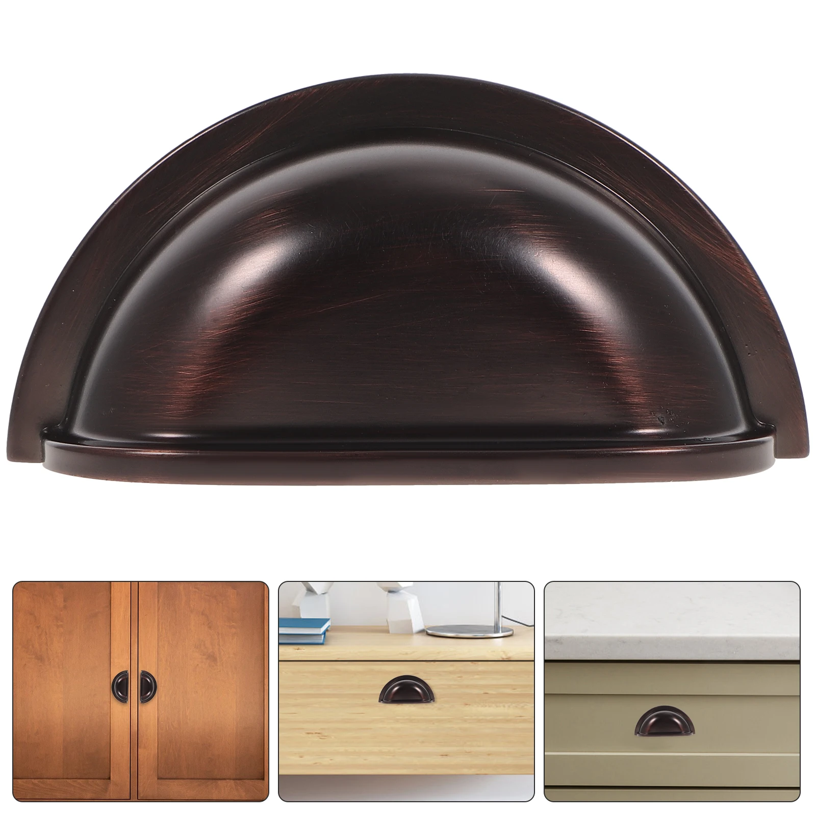 

2Pcs Shell Red Pulls Durable Smooth Edges Aluminum Alloy Cabinet Knobs for Drawers Closet Door Hardware Furniture Accessories