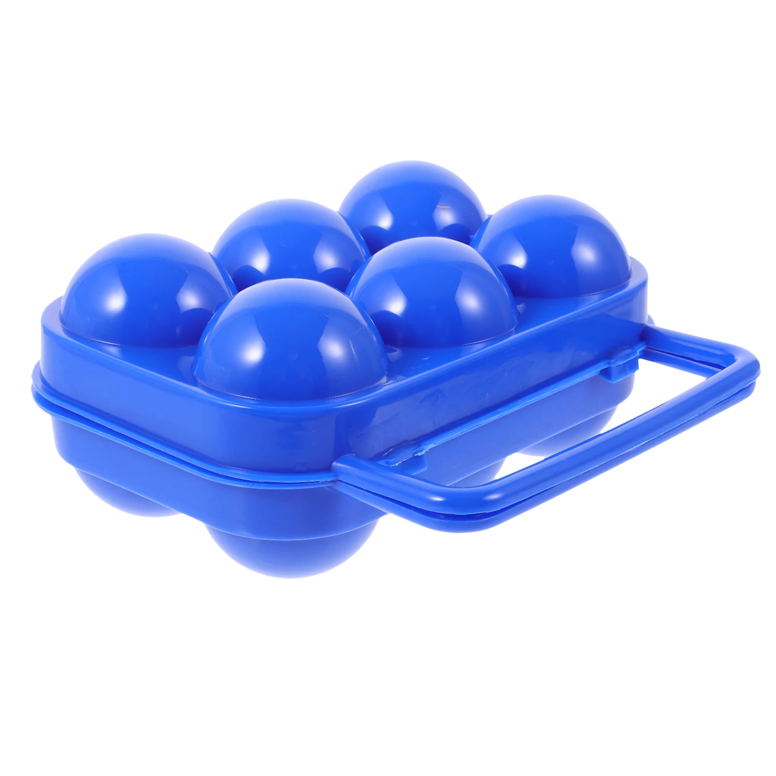 

Portable for 6 Eggs Durable Plastic Plastic Egg Storage Container Camping Travel Handle Lock Storage Container Egg Carrier