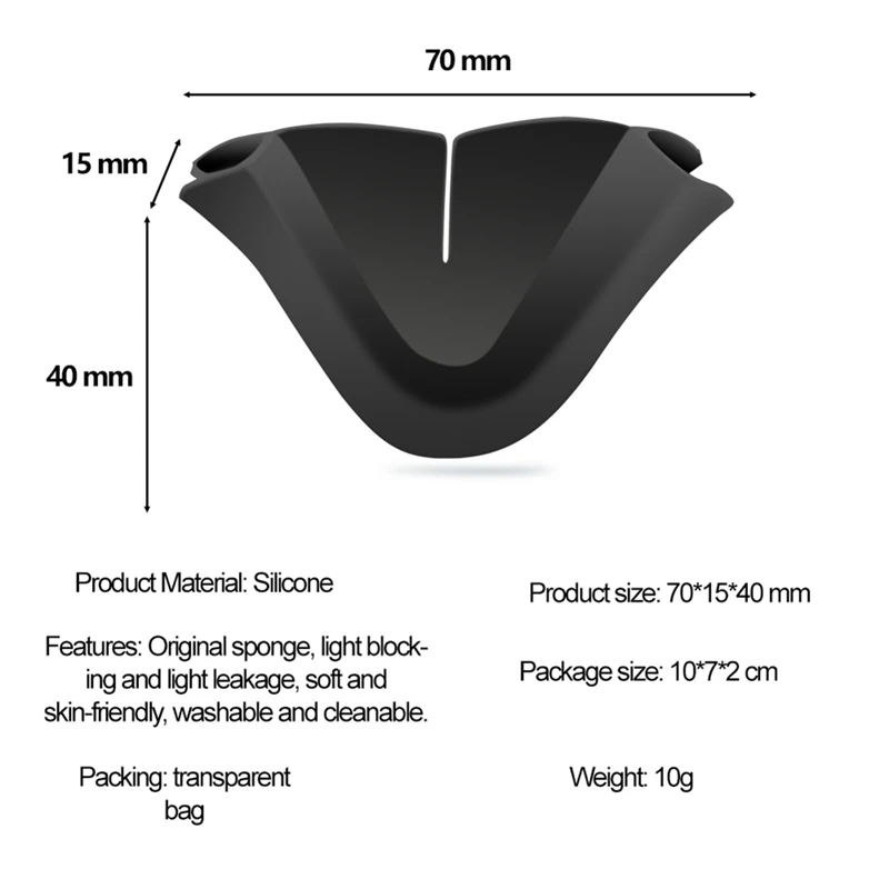 For Meta Quest 3S Silicone Nose Pad VR Headset Anti-Sweat Replacement Nose Cover For Meta Quest 3S VR Accessories