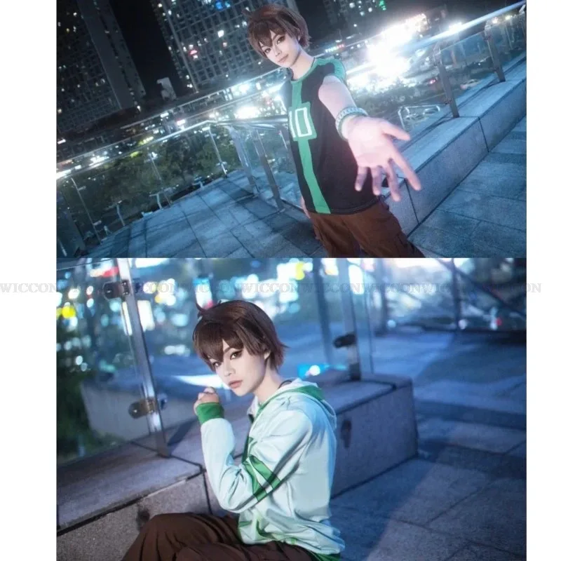 

Qq023Ben Косплей Tennyson 10, костюм, пальто, куртка, детская толстовка с капюшоном для мальчиков и девочек, хлопковое зеленое пальто на молнии, повседневные топы, футболки