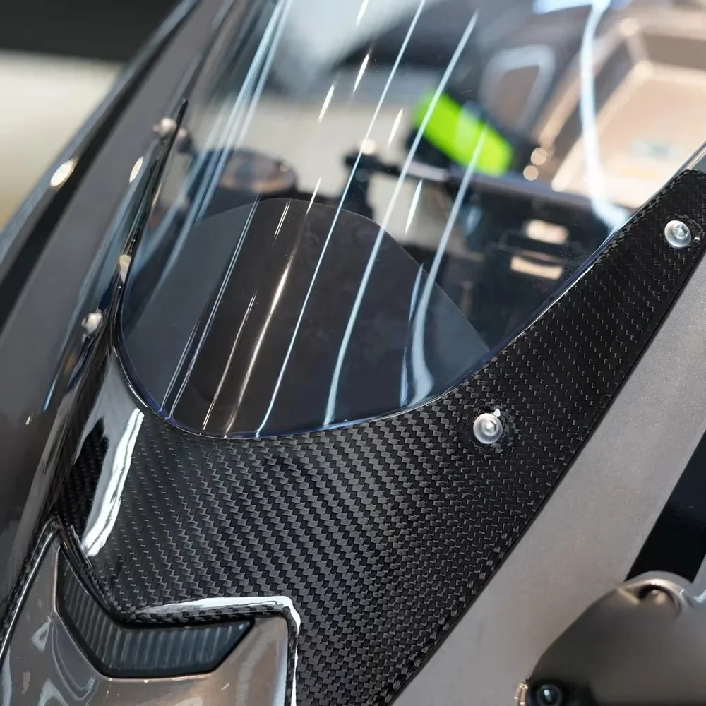 Motorcycle carbon fiber zx10r Front cowl Fairing Windshield Trim for Kawasaki Ninja ZX10R ZX-10R ZX-10RR 2021-2026 accessories