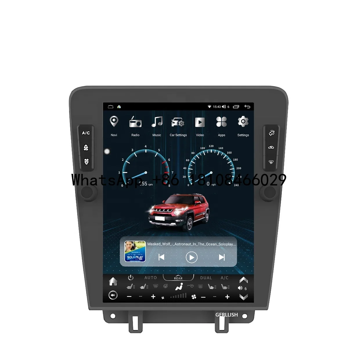 

Gerllish Car Stereo Android 12.1 Inch DSP AHD 4G DVD Gps Audio Radio Player for Ford Mustang 2010-2013 Multimedia GPS Navigation
