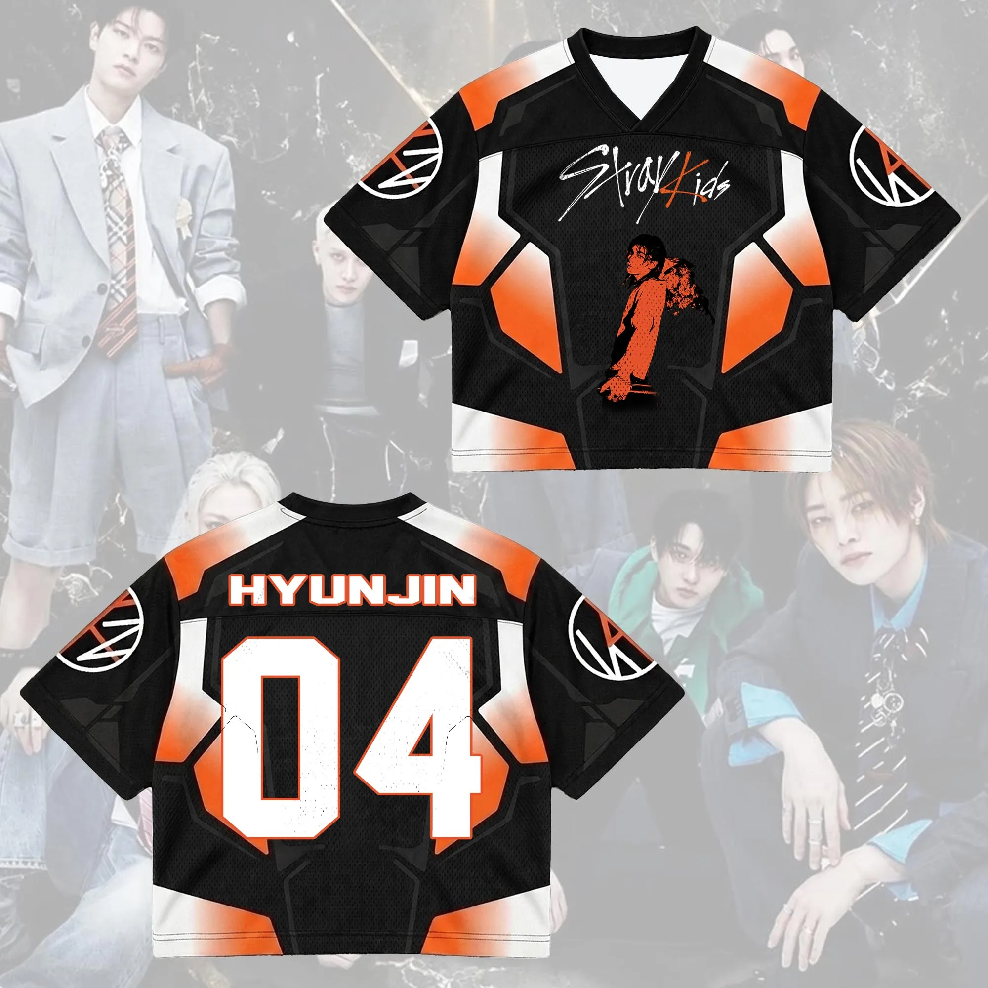 2026 Stray Kids Face This & That Album 3D-gedrucktes Jersey Herren Sommer Outdoor T-Shirt Atmungsaktive Schnelltrocknende Streetwear-Kleidung – Detail 5