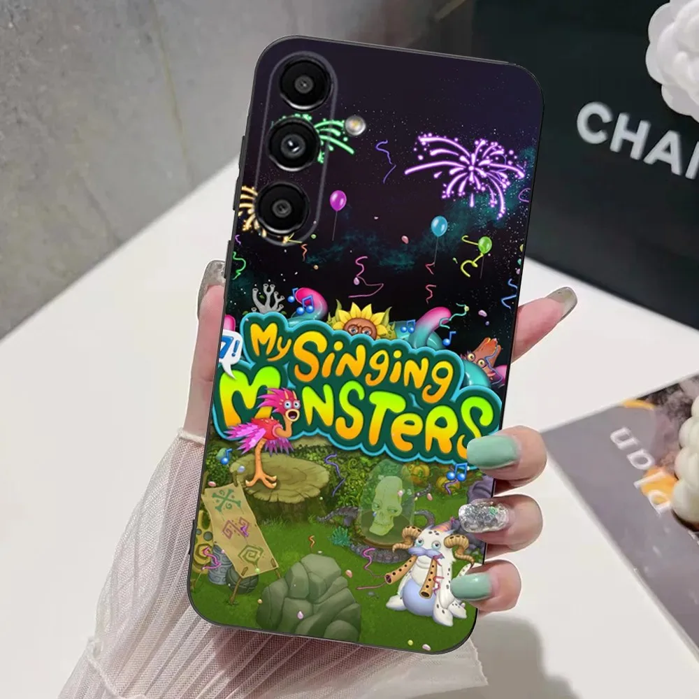 My Singing M-Monsters Phone Case For Samsung S24,S21,S22,S23,S30,Ultra,S20,Plus,Fe,Lite,Note,10,9,5G Black Soft Cover