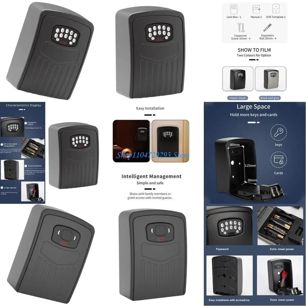 Y2GD مفتاح اقفال الصناديق، كلمة المرور وبلوتوث متوافق فتح مفتاح تخزين اقفال الصناديق للمتجر، المكتب، الشركة، المنزل #1