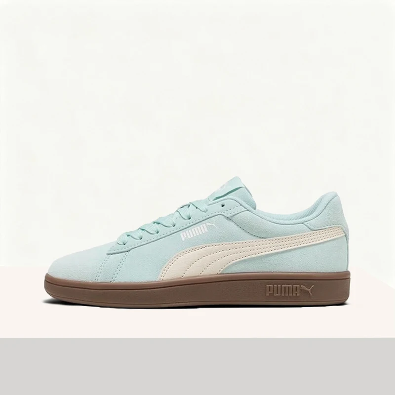Puma Smash 3.0 L Stylish,Minimalist,Versatile, Lightweight Low-Top Outdoor Sneakers for Men and Women – White and Blue 390984-29