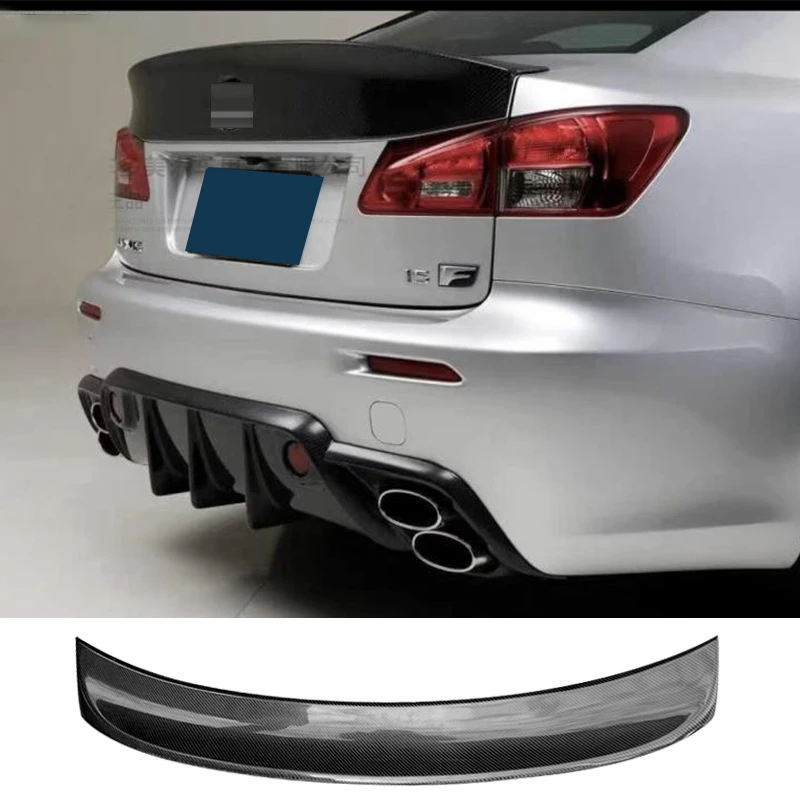 Spoiler in vero carbonio per Lexus IS 250 2006-2012 anno IS300 accessori per bagagliaio posteriore a coda d\'anatra