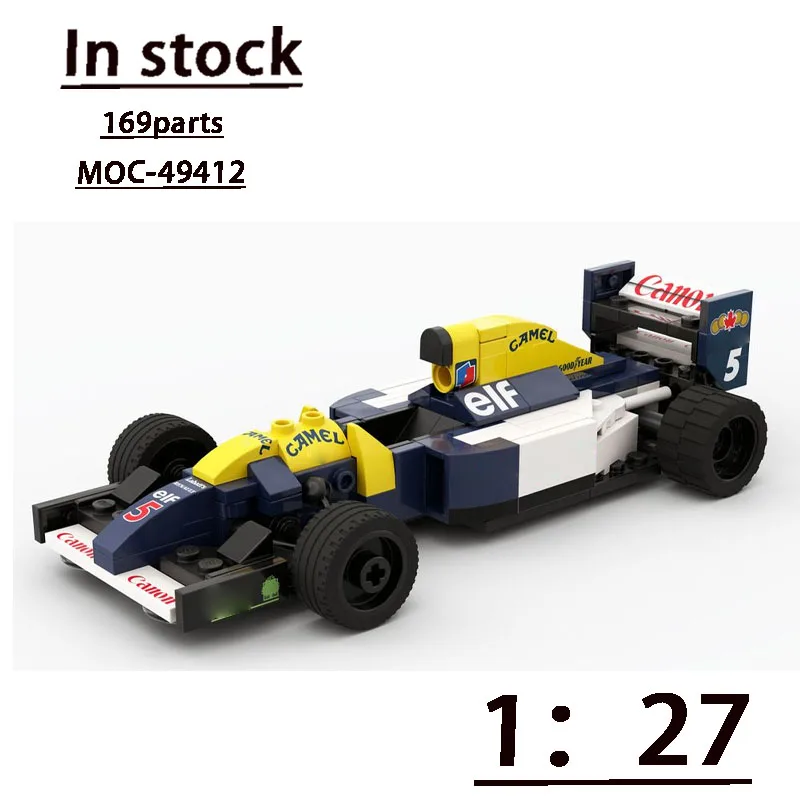 

MOC-49412 Formula One Car1:27 Assembly Stitching Building Blocks Model MOC Creative Building Blocks Boy Building Blocks Toy Gift