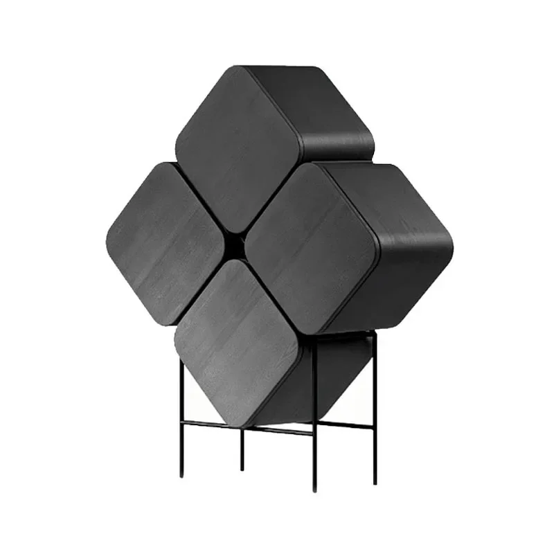 

Light luxury high-end solid wood wine cabinet, living room home use, four-leaf clover display, dining side cabinet