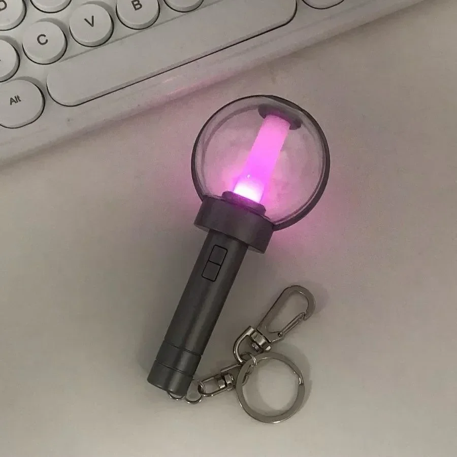 ไอดอลKpopเครื่องยนต์Mini Lightstick Key Ring Glow StickพวงกุญแจJUNGWON HEESEUNG JAY JAKE SUNGHOON SUNOO NI-KIแฟนของขวัญ