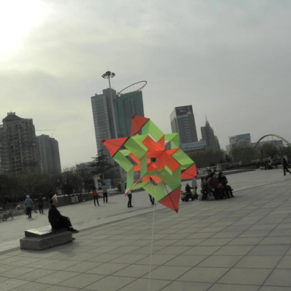 

Plum Hexagonal Blossom Kite Outdoor Toys Creative Kites for Adults Colorful Child