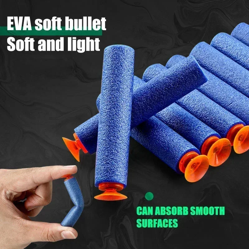 Nerfs Gun Toy Children's Electric Continuous Shooting Gatling Suction Cup Soft Bullet BB Gun Juguetes for Kids Gift