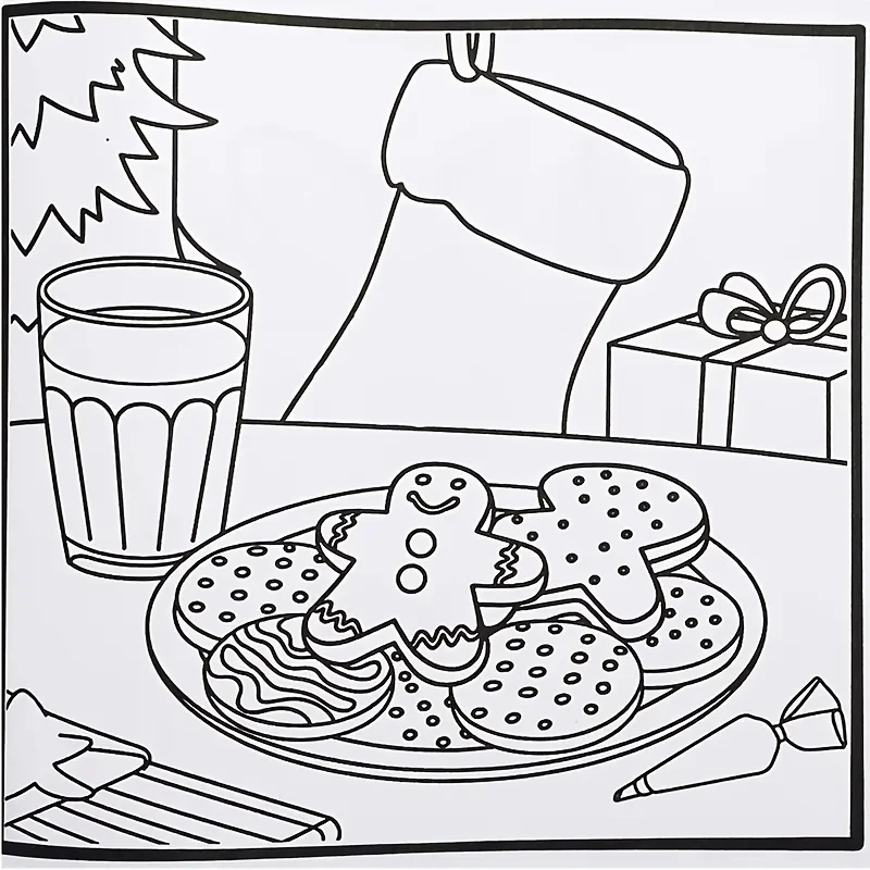 كتاب تلوين مريح لعيد الميلاد يتميز بمخلوقات كرتونية رائعة للبالغين والمراهقين، كتاب رسم للاسترخاء والمرح #5