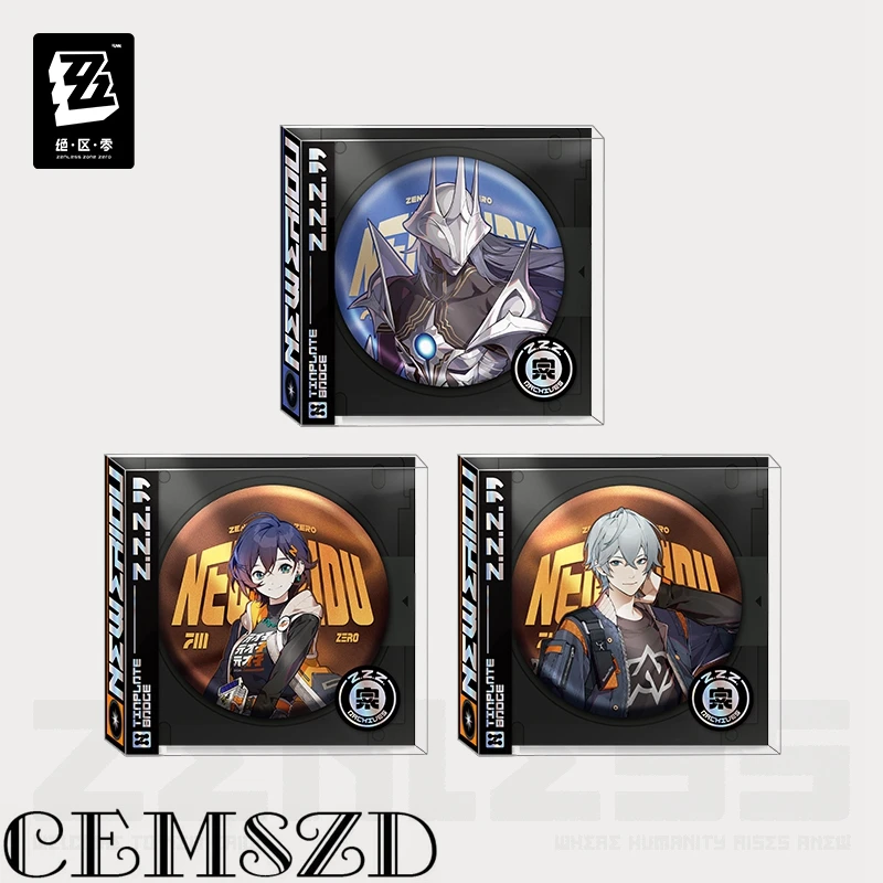 [Genuine] Game Zenless Zone Zero ZZZ Pyrois Wise Belle Cosplay Tin Badges Anime Brooches Accessories Cartoon Halloween Gifts