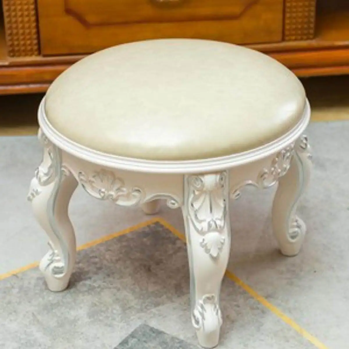 For living room home coffee table small stool fabric round stool sofa s dressing stool dining table