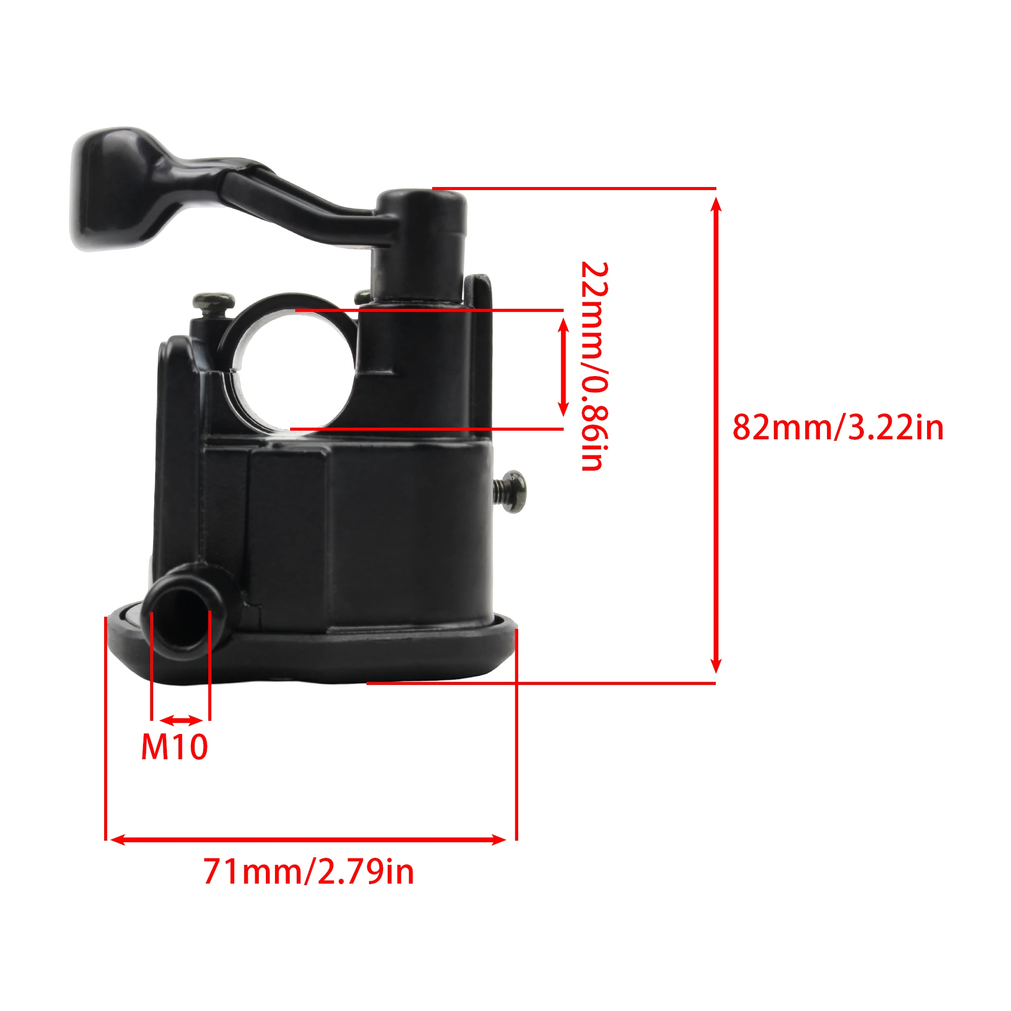 7/8" 22mm ATV Thumb Throttle Assembly for Yamaha Raptor 350 660 700 Big Bear 250 350 Bear Tracker 250 YFM250 YFM350 YFM600 Parts 6
