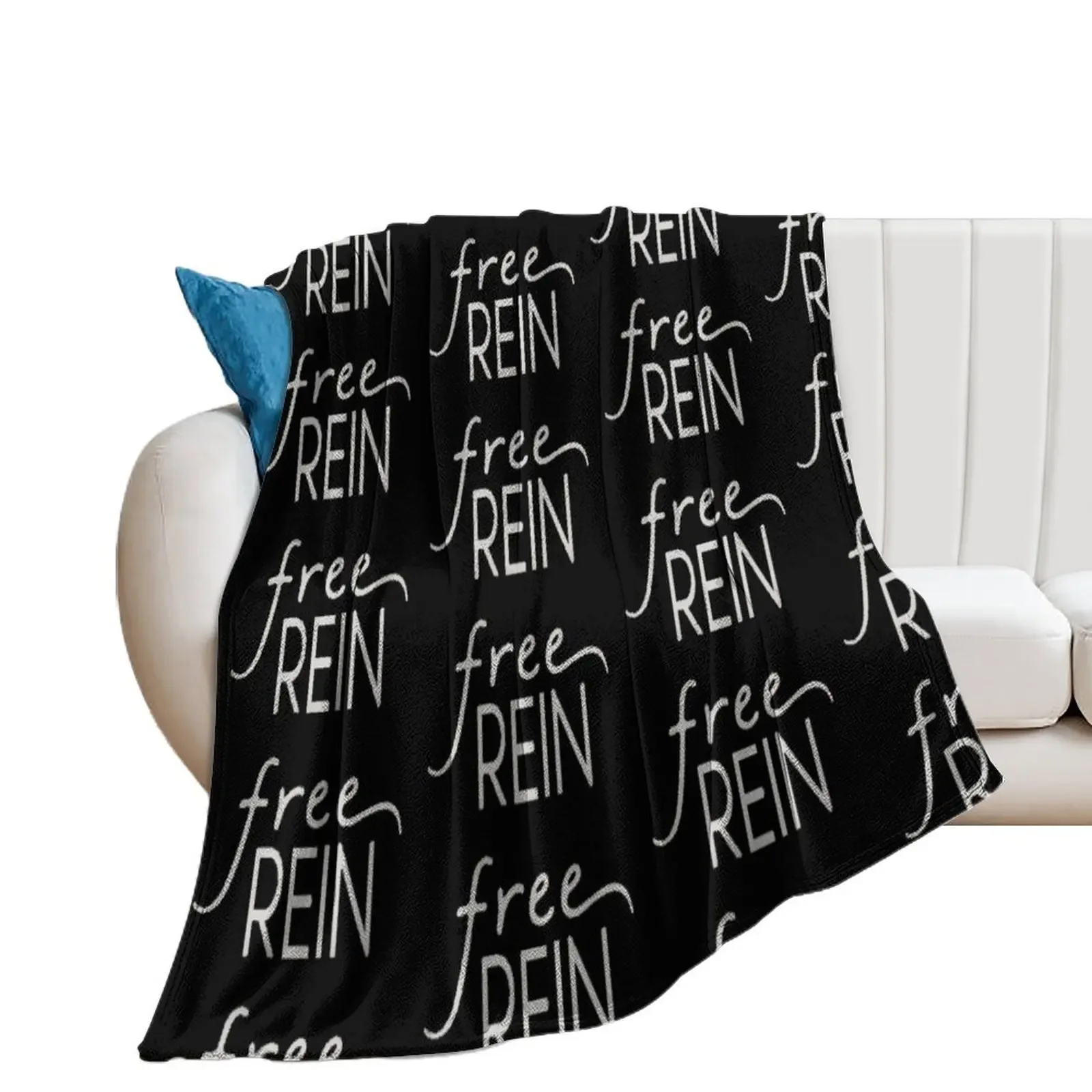 Free Rein Throw Blanket Soft Big Cute Plaid Shaggy Blankets