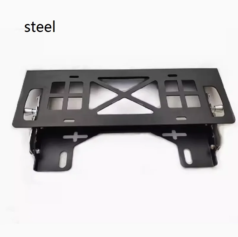 Winch translation license plate frame vehicle license plate frame front and rear bumper guide port off-road bumper trailer hook