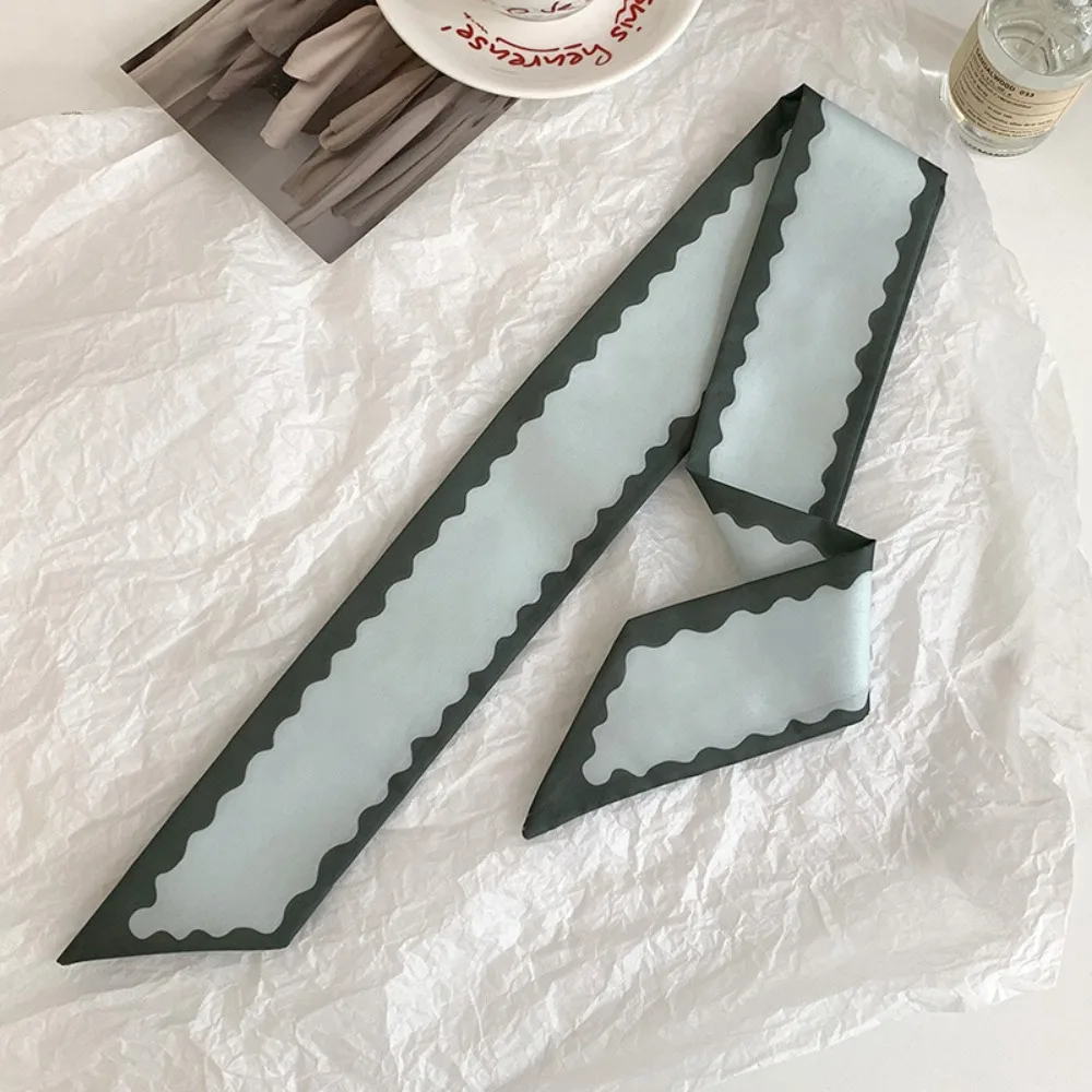 

Fashion Style Narrow Long Women Scarf High-end Feel Silk Material Chiffon Scarf Versatile Ribbon Headbands Silk Scarf Headwear