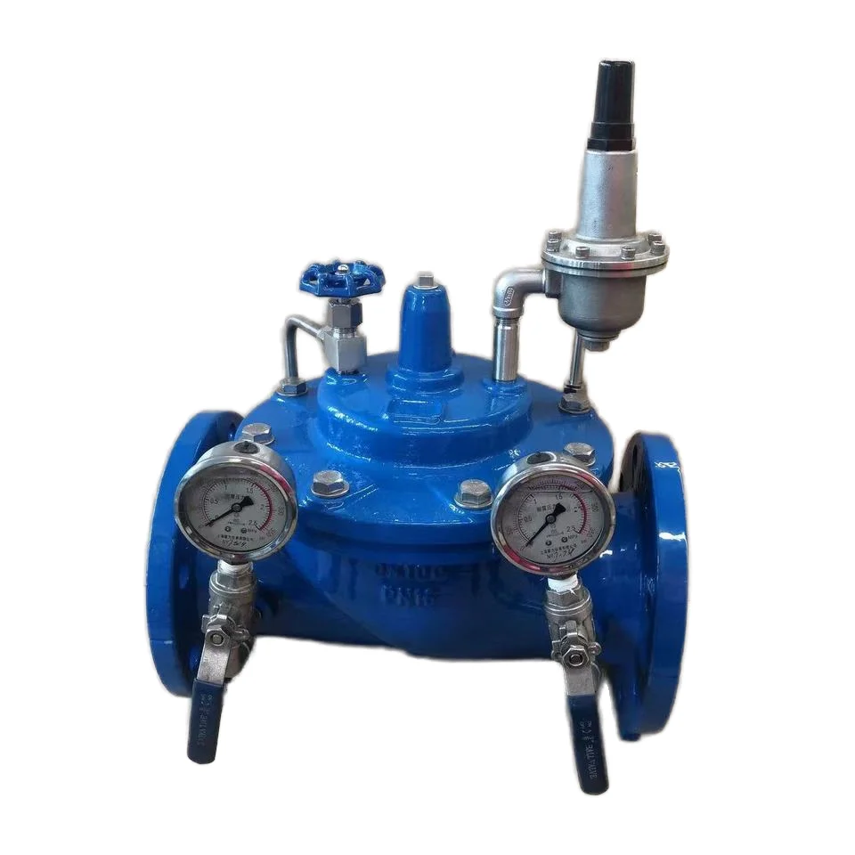 

Pilot Type Adjustable Pressure Reducing Valve Multifunction Hydraulic Control and Pressure-Relief By-Pass