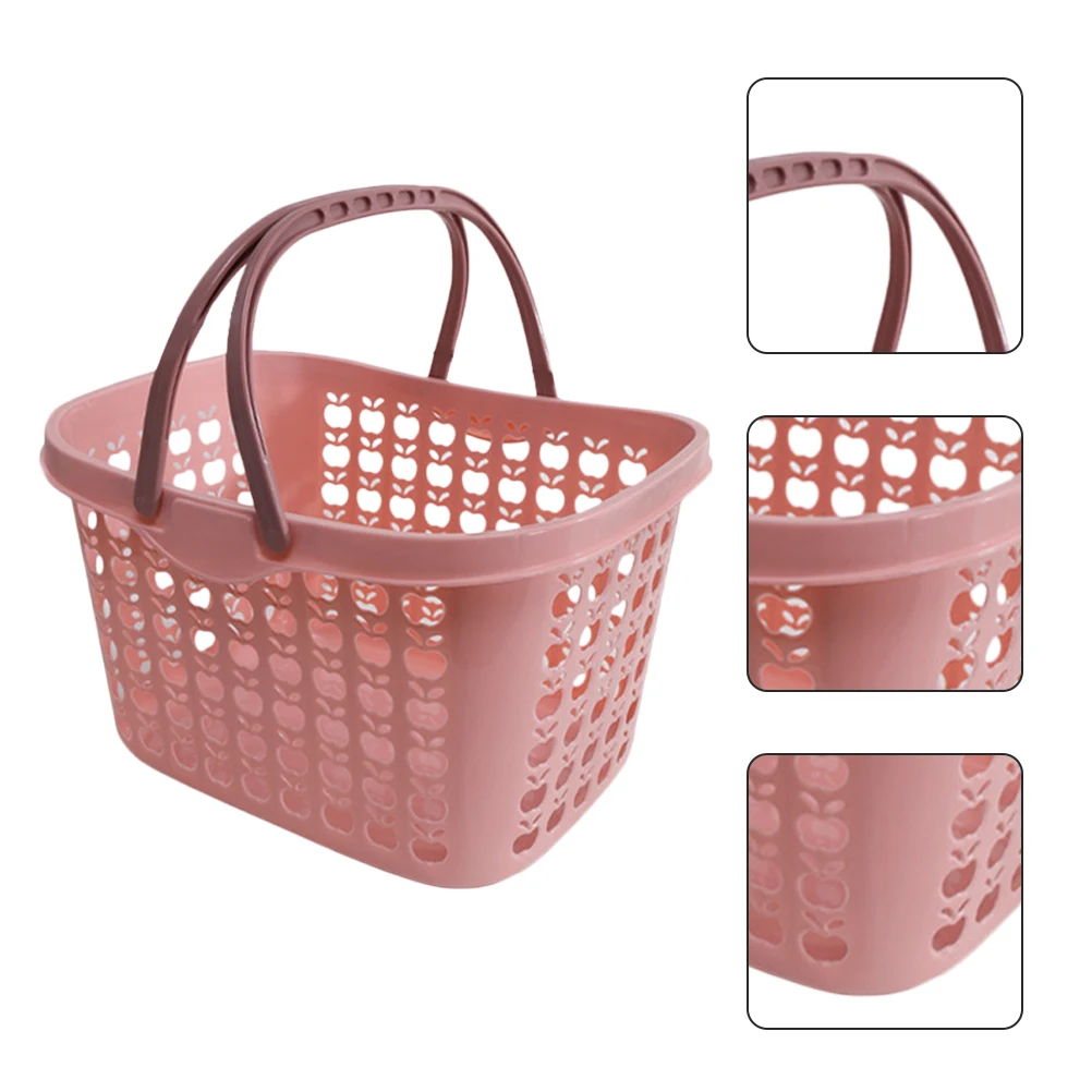 

Shopping Basket Baskets Plastic for Fruit with Handles Harvesting Vegetable Garden Picking Gathering Vegetables Home Storage