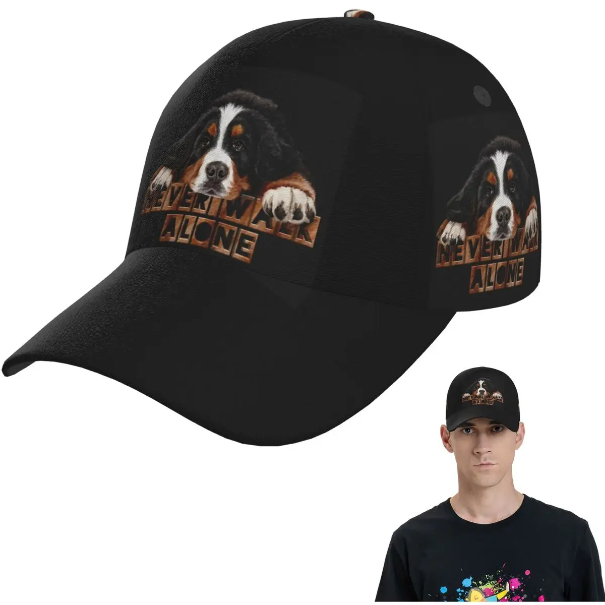 

Бернский зенненхунд, сетчатые бейсболки, модные бейсболки Snapback, дышащие повседневные бейсболки, уличные мужские и женские кепки