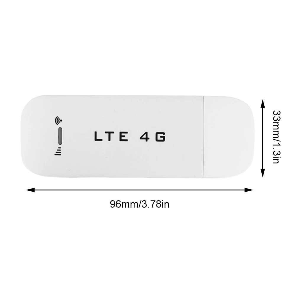 4G LTE Wireless Router 150Mbps High Speed Modem Stick USB Dongle SIM Card Slot Wireless WiFi Adapter for Laptop Notebooks Offic