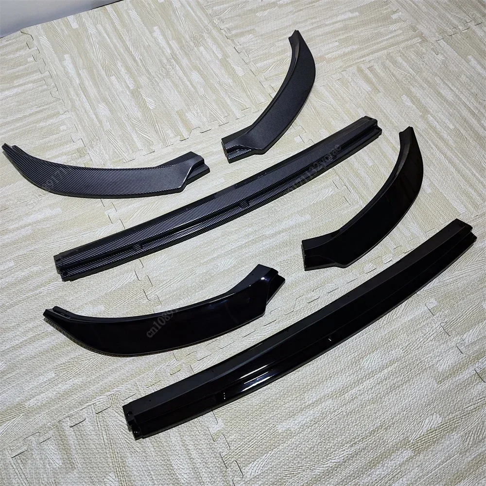 For Seat Ibiza MK5 Standard/FR 2017-2026+ Car Front Bumper Lip Lower Diffuser Splitter Canard Spoiler Body Kit Tuning ABS Black