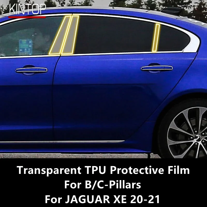 

For JAGUAR XE 20-21 B/C-Pillars Transparent TPU Protective Film Anti-scratch Repair Film Accessories Refit