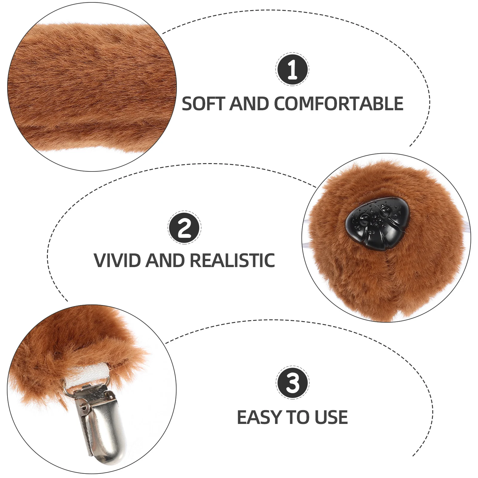 

Halloween Cosplay Supplies Pet Dog Costume Set Ears Headband Bowtie Tail Pet Dog Costume Set Halloween Cosplay Supplies