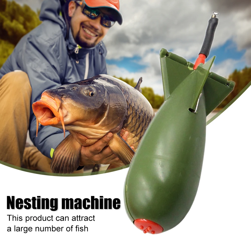 1PCS Carp Fishing Rocket Feeder 10.5/14.5/17.5cm Spod Bomb Float Lure Bait Holder Pellet Rocket Feeder Pellet Fishing Accessorie image 5