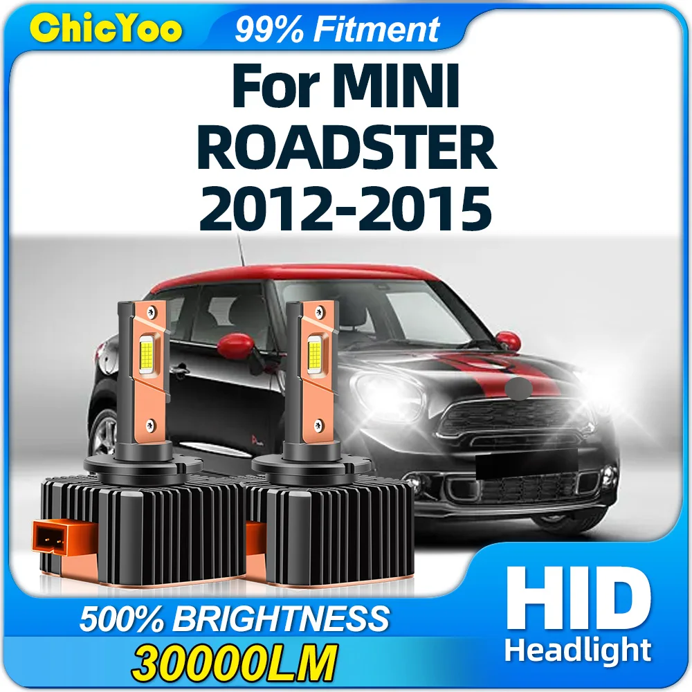 

30000LM LED Headlights Bulbs 120W CSP Chips HID Xenon Headlamps 6000K 12V Plug And Play For MINI ROADSTER 2012 2013 2014 2015