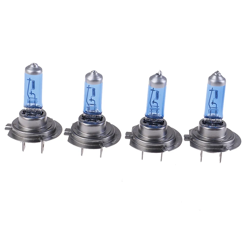 4PCS H7 Bulb Xenon Optical Halogen 8500K Ultra White 12V 100W SuperStar