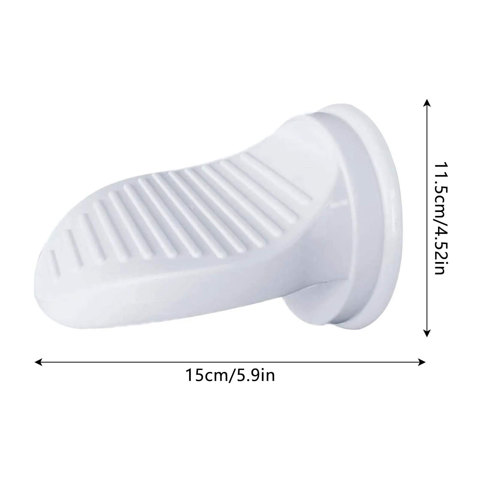 Bathroom Shower Foot Rest Easy Installation Suction Cup with Thickened Material Suitable for Polishing Wearing Shoes