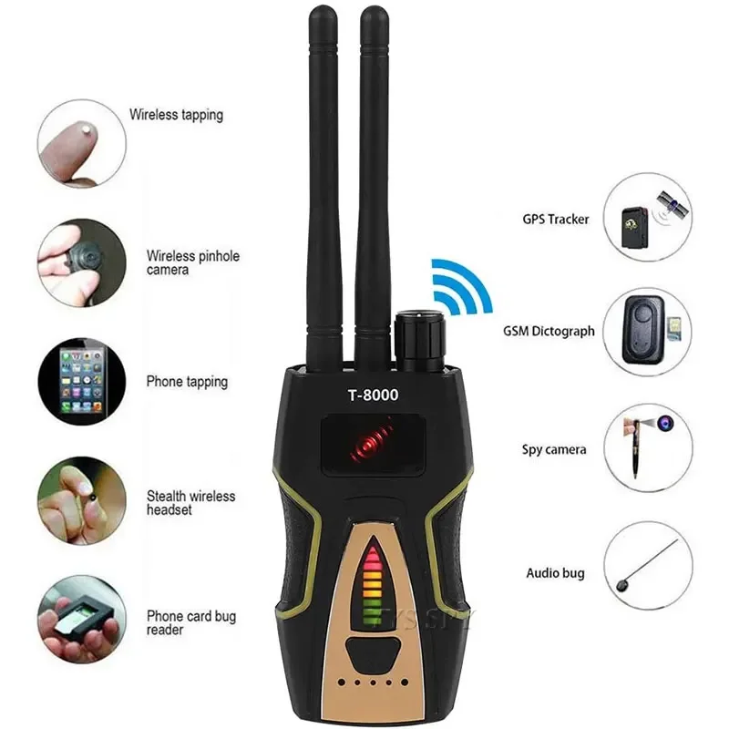 Anti Spy Secret Hidden Camera Detector RF Signal GPS GSM Devices Finder Spying Gadgets Kamera Detection Home Security Protection