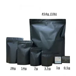 식용 검은색 마일라 가방, 구미 캔디 포장 마일라 가방, 1g 3.5g 7g 14g 28g 1LB