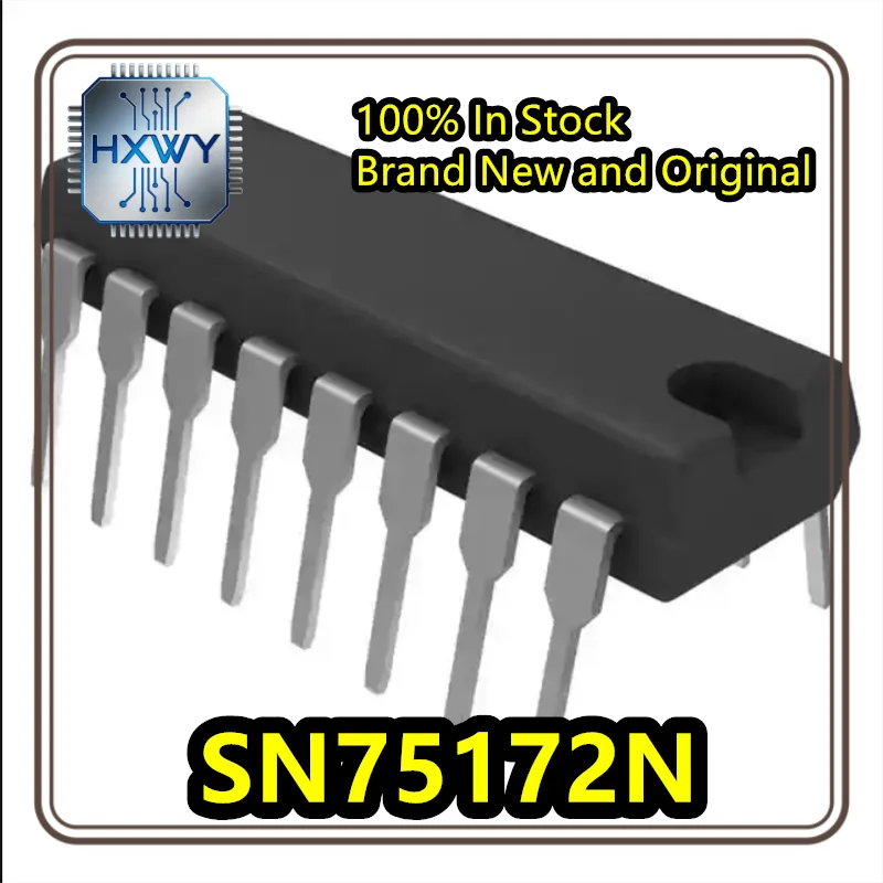 (5/20 pcs) SN75172N Package DIP-16 Dual RS‑422/RS‑485 Differential Driver 100% New Genuine Original Stock Electronic Component