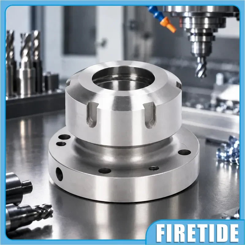 ER40 High Precision Collet Chuck Holder, 80mm Diameter Compact Clamping Tool, Replacement for CNC Milling & Lathe Machine
