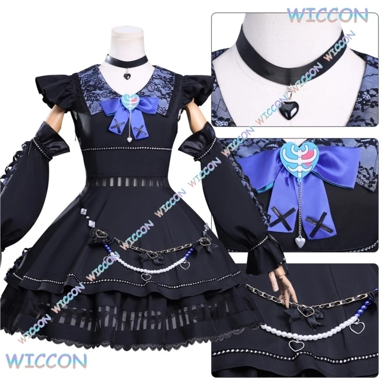 أزياء روكا نونو التأثيرية CosRoom/Pers Onana Night Phantom مجموعة أزياء نسائية للمناسبات التنكرية أزياء الهالوين للعب الأدوار