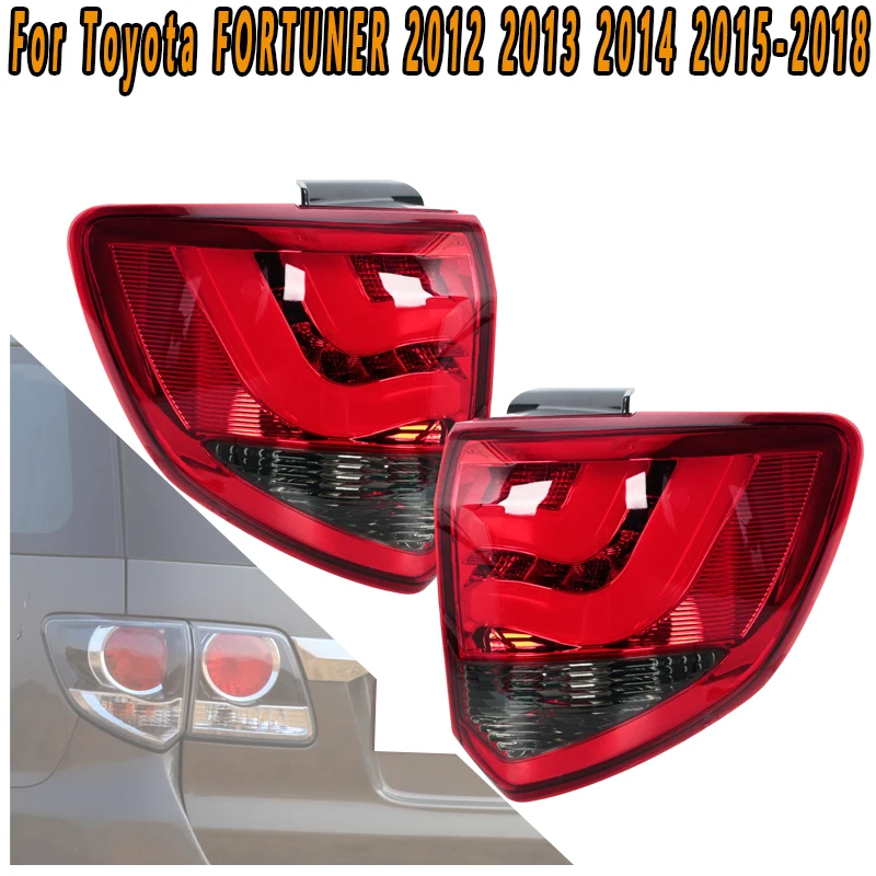 

Автомобильный светодиодный задний фонарь для Toyota FORTUNER 2012 2013-2018, стоп-сигнал, поворотный мигающий свет, фонарь заднего хода, сигнальный фонарь дальнего света