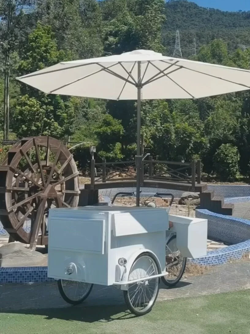 

Mobile food cart floral street scene multi-functional mobile stall sales truck scenic iron flower box flower stand van