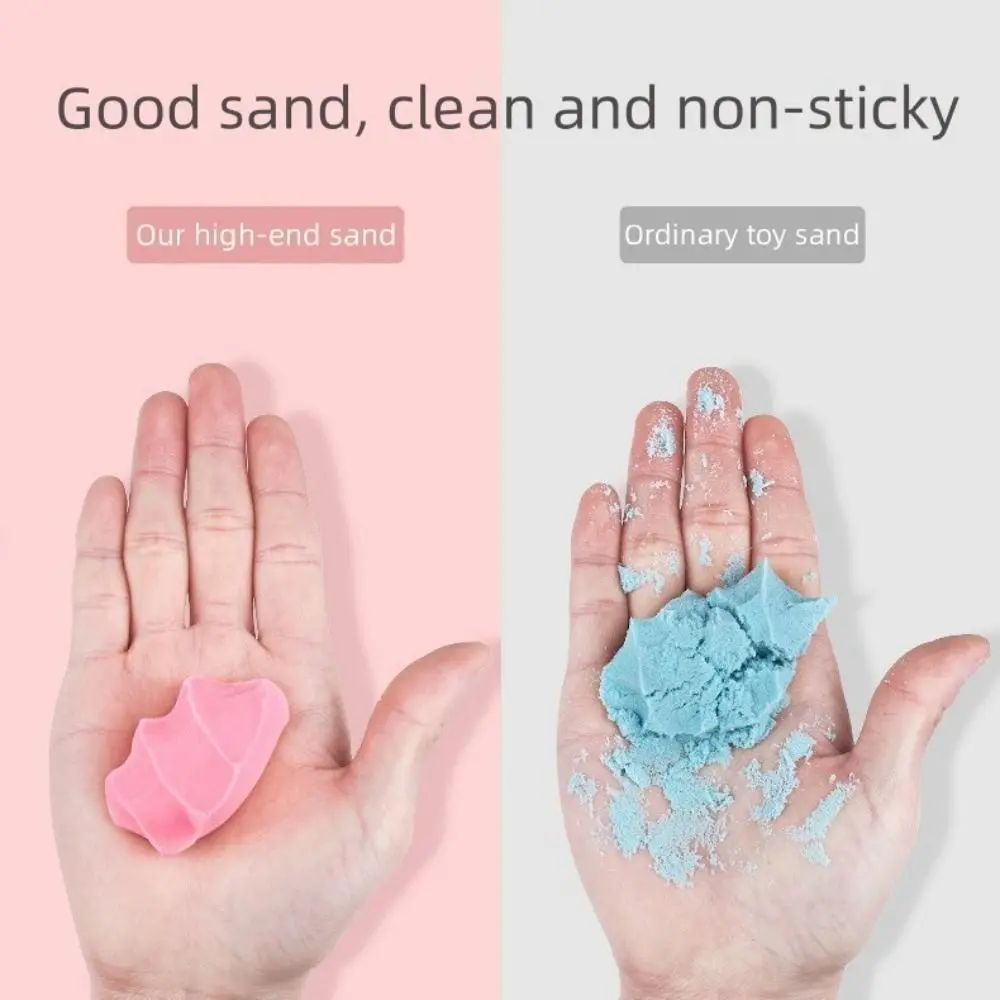 Templates Space Sand Slowly Flowing Water Slime Dynamic Sand DIY Kit Cotton Texture Slow-moving Sand Montessori Education
