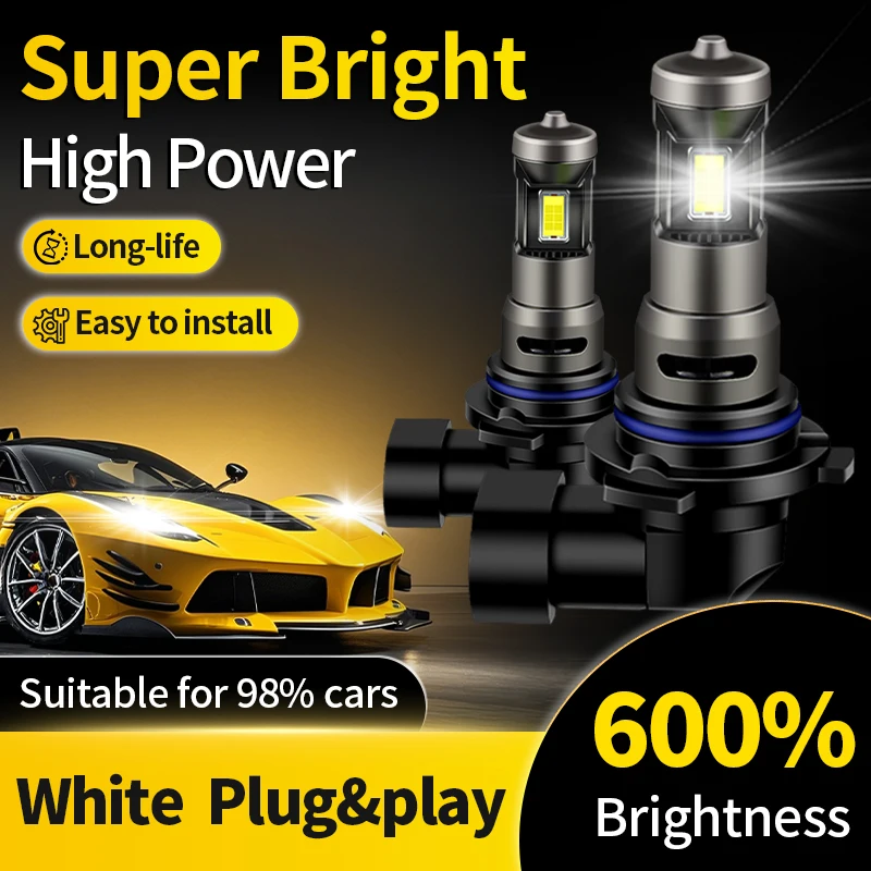 

2PCS 9006 LED Headlights Assembly HB4 Auto Fog Light Front Lights 12V 6000K White For Acura Lexus Ford Chevrolet Buick Infiniti