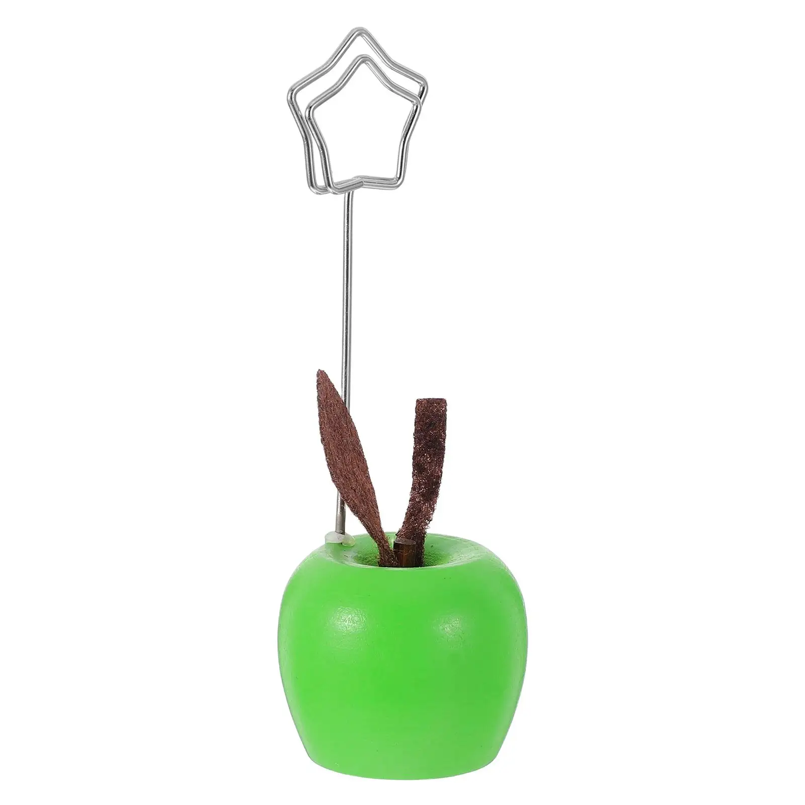 

Apple Message Folder Wooden Memo Clip Photo Holder Cute Desk Decorations Kawaii Office Ornaments Stable Material Easy Use Card