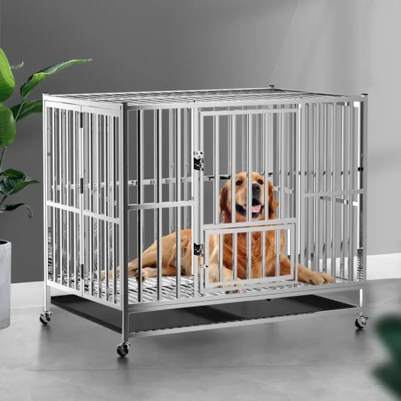 Pet cages dog cage stainless steel commercial dog kennels pet cages carriers houses dog