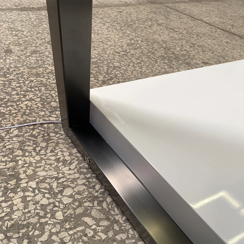 custom.High-End Stainless Steel Premium High-Low Exhibition Rack Clothing Display Stand LED Wedding Dress Display Stand