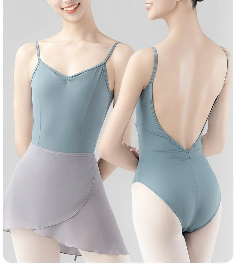 Body da danza classica per adulti 2025 Nuovo design Pratica quotidiana Gilet da ballo Custome Tuta da balletto per ginnastica da donna