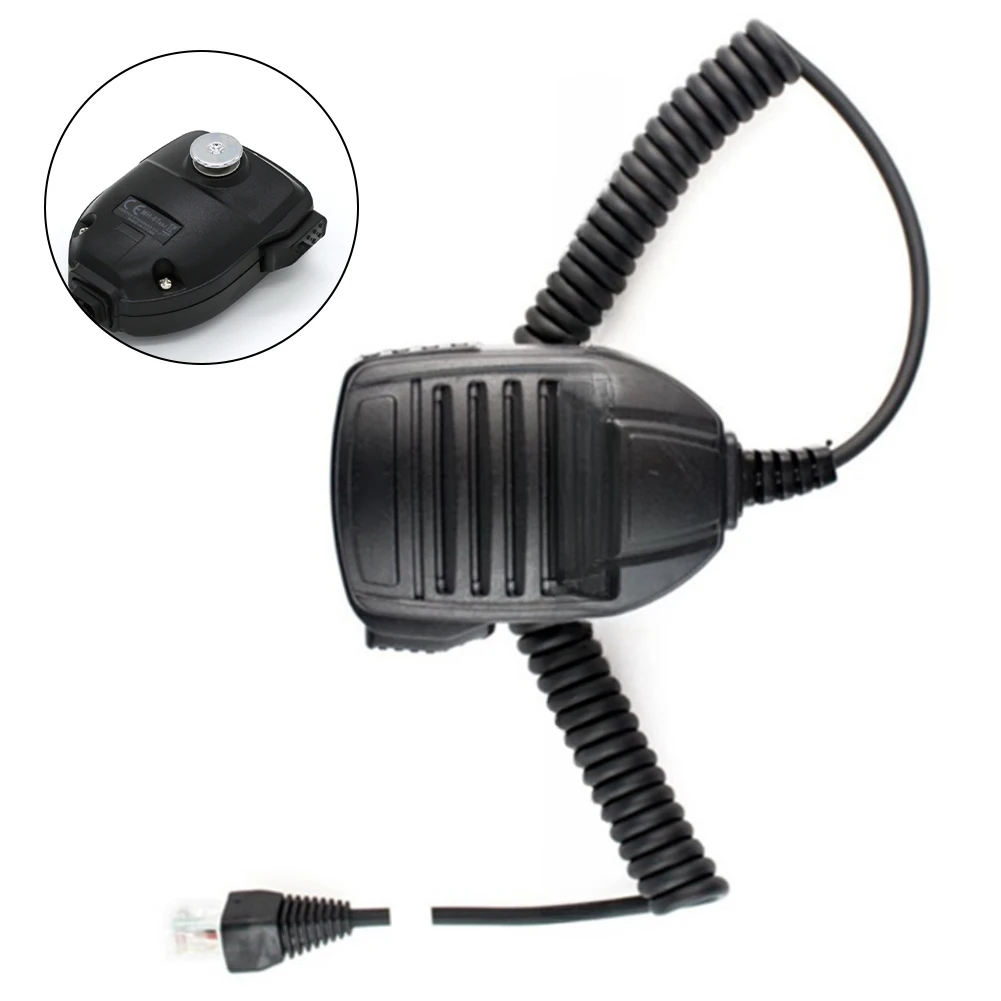 لعشاق القيادة المستقلين ميكروفون متنقل أسود 8 دبوس ميكروفون متنقل مع زر PPT ميكروفون لإلغاء الضوضاء #3