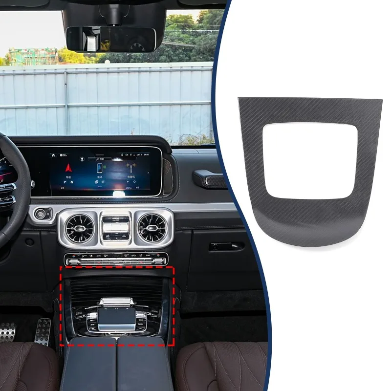 

For 2025 Mercedes-Benz G-Class W463 Center Console Gear Shift Panel Gear Shift Trim Real Carbon Fiber Car Accessories