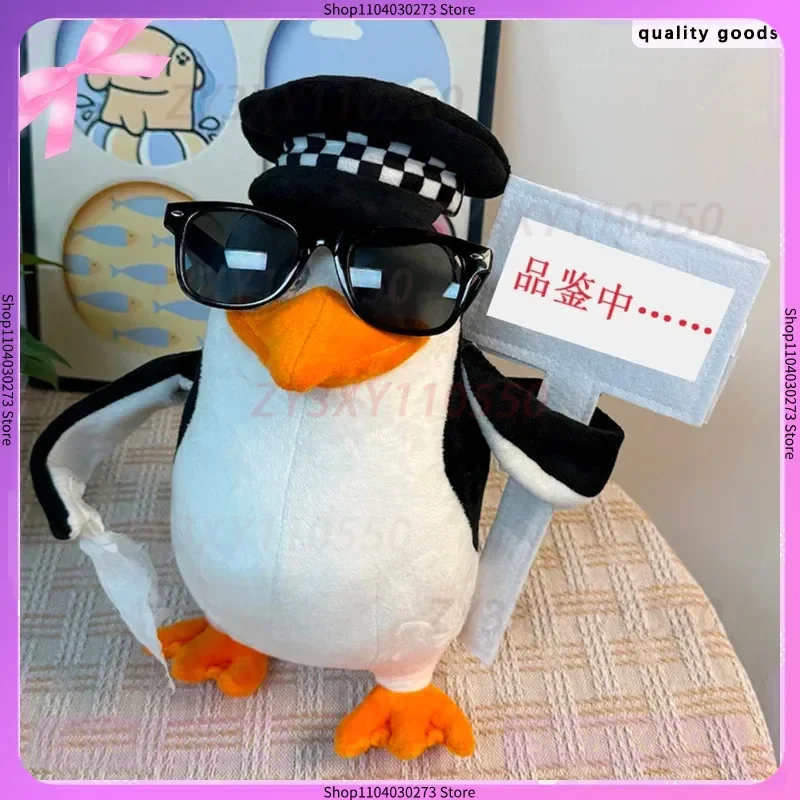 Degustazione nell'elegante bambola pinguino Confezione di espressioni astratte divertenti bambola di peluche per inviare alle amiche, un regalo di compleanno di Natale